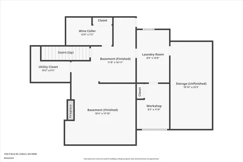 Floorplan - 1225 E Burk Rd, Colbert, WA 99005 photo 2 of 2