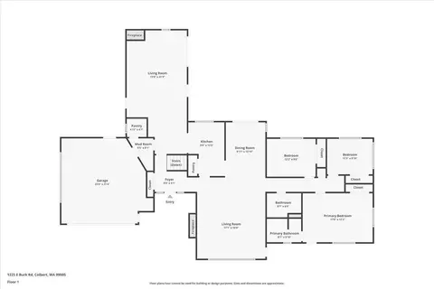 Floorplan - 1225 E Burk Rd, Colbert, WA 99005 photo 1 of 2