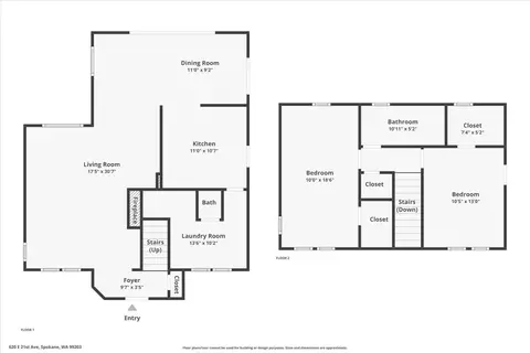 Floorplan - 620 E 21st Ave, Spokane, WA 99203 photo 3 of 3