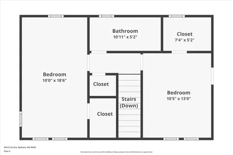 Floorplan - 620 E 21st Ave, Spokane, WA 99203 photo 2 of 3