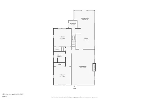 Floorplan - 624 E 24th Ave, Spokane, WA 99203 photo 2 of 4