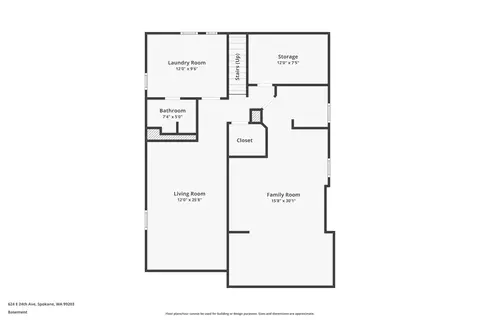 Floorplan - 624 E 24th Ave, Spokane, WA 99203 photo 4 of 4