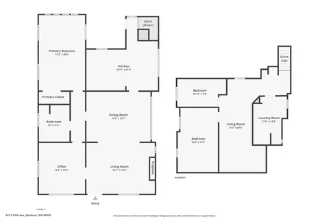 Floorplan - 422 E 16th Ave, Spokane, WA 99203 photo 1 of 3