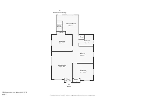 Floorplan - 5218 E Commerce Ave, Spokane, WA 99212 photo 2 of 3