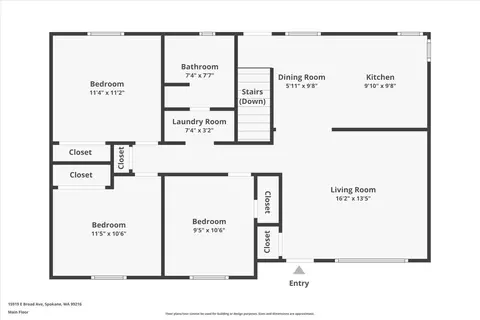 Floorplan - 15919 E Broad Ave, Spokane Valley, WA 99216 photo 1 of 2