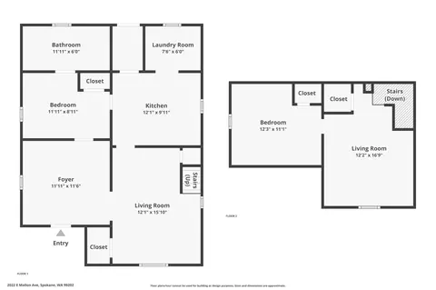 Floorplan - 2022 E Mallon Ave, Spokane, WA 99202 photo 1 of 1