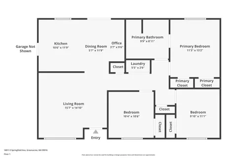 Floorplan - 13410 E 7th Ave, Spokane, WA 99216 photo 5 of 5