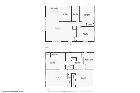 Floorplan - 2112 E Gordon Ave, Spokane, WA 99207 photo 1 of 1