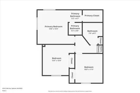 Floorplan - 3316 E 35th Ave, Spokane, WA 99223 photo 2 of 3