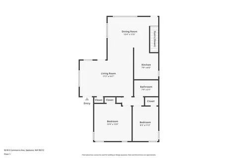 Floorplan - 5518 E Commerce Ave, Spokane, WA 99212 photo 3 of 3