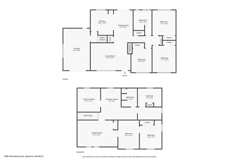 Floorplan - 7808 E Broadway Ave, Spokane Valley, WA 99212 photo 1 of 3