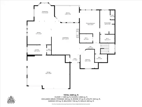 Floorplan - 1213 E Fireside Ln, Spokane, WA 99208 photo 1 of 3