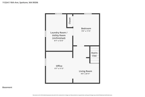 Floorplan - 11224 E 18th Ave, Spokane Valley, WA 99206 photo 1 of 3