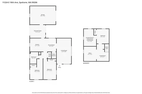 Floorplan - 11224 E 18th Ave, Spokane Valley, WA 99206 photo 2 of 3