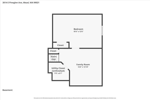 Floorplan - 3014 E Pineglen Ave, Mead, WA 99021 photo 3 of 3