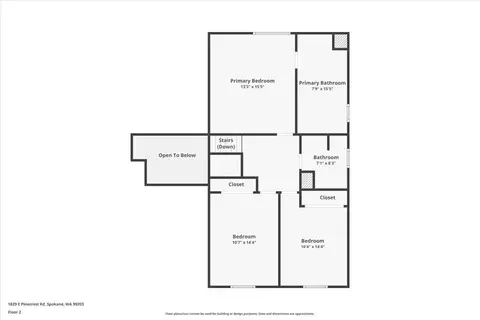 Floorplan - 1829 E Pinecrest Rd, Spokane, WA 99203 photo 2 of 4