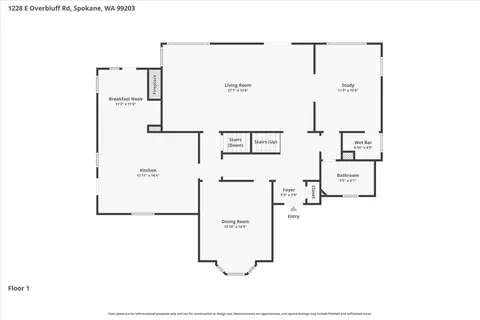 Floorplan - 1228 E Overbluff Rd, Spokane, WA 99203 photo 1 of 3