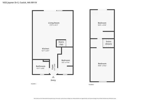Floorplan - 1632 E Joyner Dr, Cusick, WA 99119 photo 1 of 2