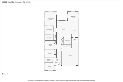 Floorplan - 4520 E 22nd Ct, Spokane, WA 99223 photo 1 of 2