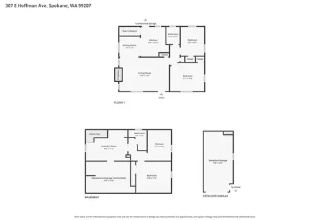Floorplan - 307 E Hoffman Ave, Spokane, WA 99207 photo 3 of 3
