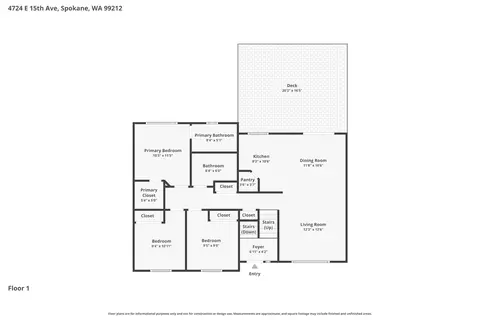 Floorplan - 4724 E 15th Ave, Spokane Valley, WA 99212 photo 1 of 2