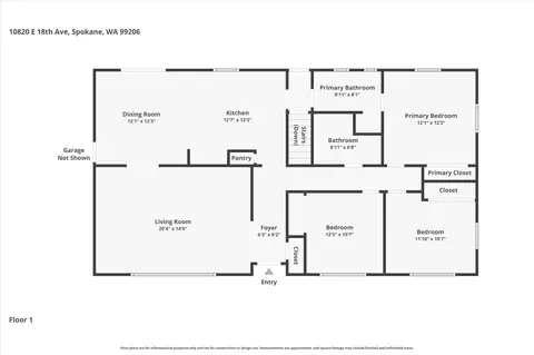 Floorplan - 10820 E 18th Ave, Spokane Valley, WA 99206 photo 1 of 3