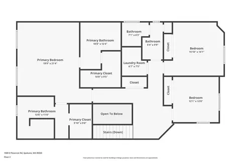 Floorplan - 1909 E Pinecrest Rd, Spokane, WA 99203 photo 3 of 3