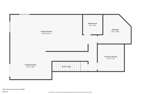 Floorplan - 1909 E Pinecrest Rd, Spokane, WA 99203 photo 1 of 3