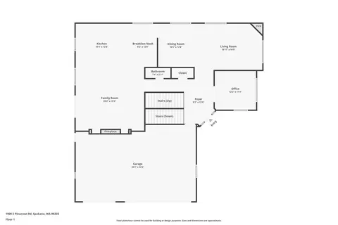 Floorplan - 1909 E Pinecrest Rd, Spokane, WA 99203 photo 2 of 3