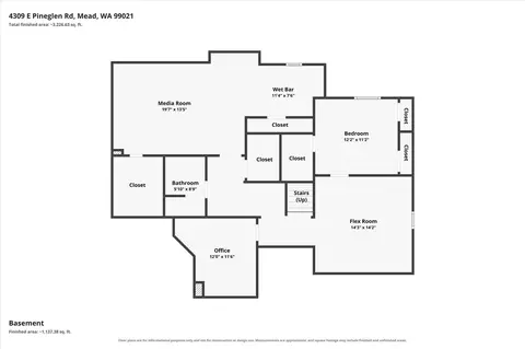 Floorplan - 4309 E Pineglen Rd, Mead, WA 99021 photo 3 of 3