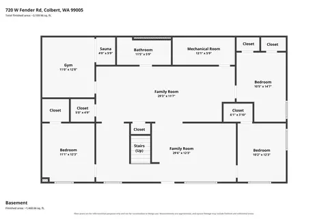 Floorplan - 720 W Fender Rd, Colbert, WA 99005 photo 2 of 2