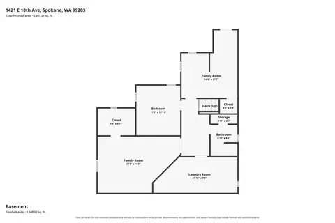 Floorplan - 1421 E 18th Ave, Spokane, WA 99203 photo 2 of 2