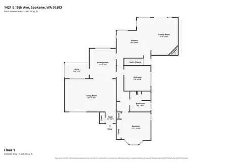 Floorplan - 1421 E 18th Ave, Spokane, WA 99203 photo 1 of 2