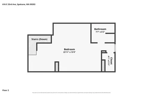 Floorplan - 616 E 33rd Ave, Spokane, WA 99203 photo 2 of 3