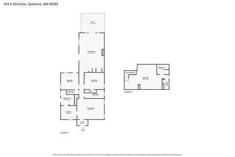 Floorplan - 616 E 33rd Ave, Spokane, WA 99203 photo 3 of 3