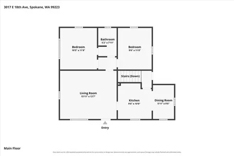 Floorplan - 3017 E 18th Ave, Spokane, WA 99223 photo 1 of 2