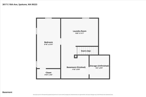 Floorplan - 3017 E 18th Ave, Spokane, WA 99223 photo 2 of 2