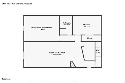 Floorplan - 718 E Dalke Ave, Spokane, WA 99208 photo 2 of 2
