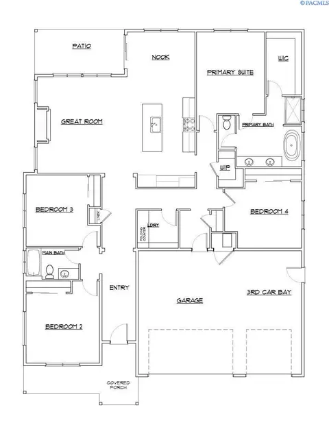 Floorplan - 5808 Flathead Ave, Pasco, WA 99301 photo 1 of 1