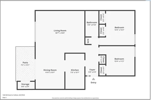 Floorplan - 1220 NW State St #49, Pullman, WA 99163 photo 1 of 1