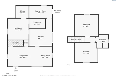 Floorplan - 915 NE D St, Pullman, WA 99163 photo 1 of 1