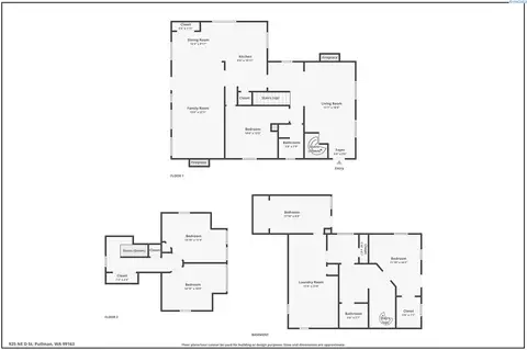 Floorplan - 925 NE D St, Pullman, WA 99163 photo 1 of 1