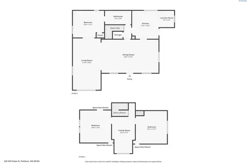 Floorplan - 625 NW State St, Pullman, WA 99163 photo 1 of 1