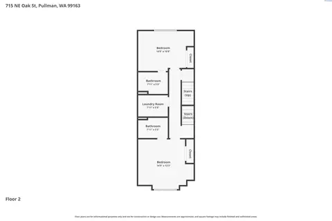 Floorplan - 715 NE Oak Street Condo B, Pullman, WA 99163 photo 2 of 3