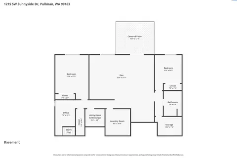 Floorplan - 1215 Sunnyside Dr, Pullman, WA 99163 photo 2 of 2