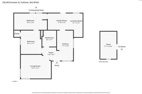 Floorplan - 535 SW Summer St, Pullman, WA 99163 photo 1 of 1