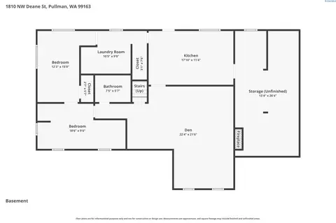 Floorplan - 1810 NW Deane St, Pullman, WA 99163 photo 2 of 3