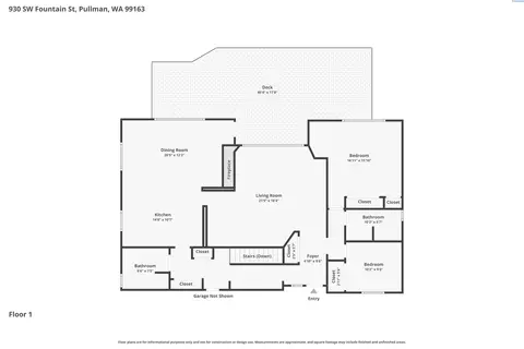 Floorplan - 930 SW Fountain St, Pullman, WA 99163 photo 1 of 2
