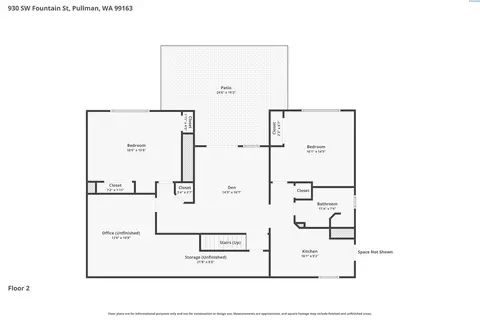 Floorplan - 930 SW Fountain St, Pullman, WA 99163 photo 2 of 2