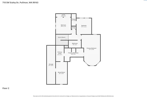 Floorplan - 710 SW Staley Dr, Pullman, WA 99163 photo 2 of 2